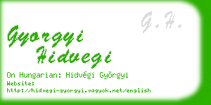 gyorgyi hidvegi business card